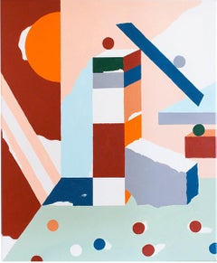 Abstract 53 - Painting, Surrealist, Landscape, Contemporary, Art, Mireia Ruiz