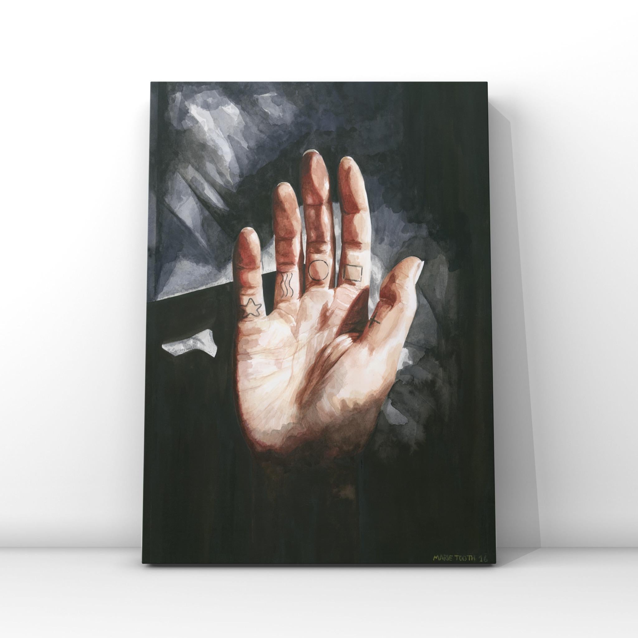 Sleep Apnea - Print, Black & White, Hyperrealism, Contemporary, Art, Marie Tooth For Sale 3