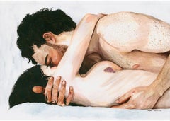 Love - Watercolor Painting, Hyperrealism, Nude, Contemporary, Art, Marie Tooth