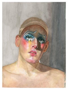 Marfil - Watercolor Painting, Hyperrealism, Contemporary, Art, Drag, Marie Tooth