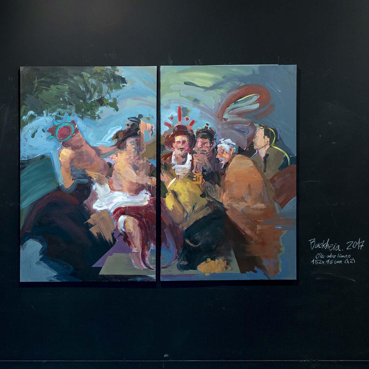 Bakcheia - Abstract Expressionism, Painting, Acrylic, Elías Peña Salvador, 2018 For Sale 2