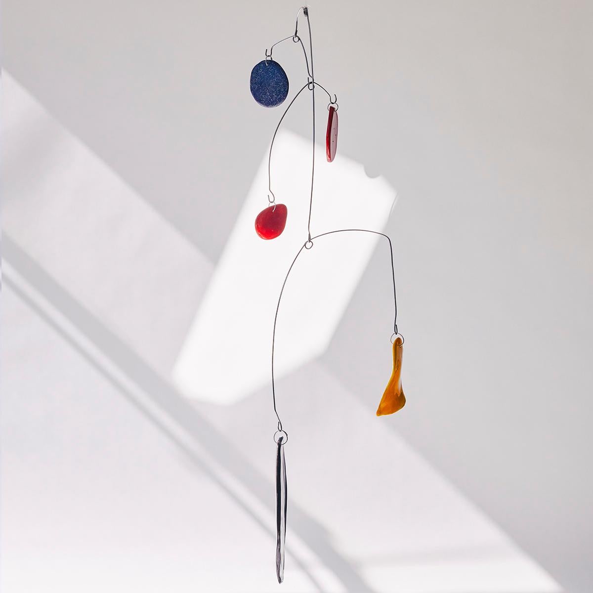 Composition IV - Abstract Mobile Sculpture, Kinetic, Ceramic, Alejandra Jaimes For Sale 1