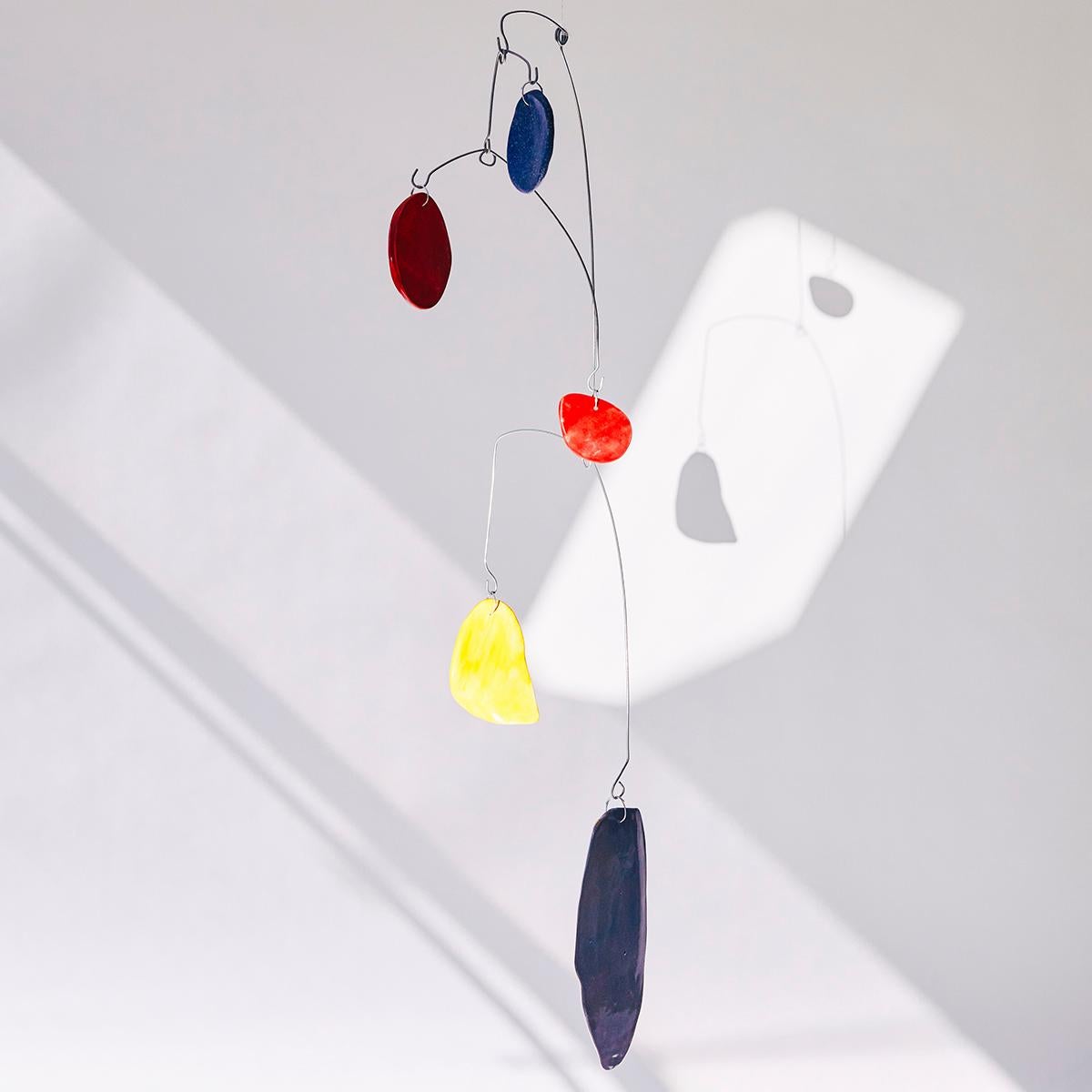 Composition IV - Abstract Mobile Sculpture, Kinetic, Ceramic, Alejandra Jaimes For Sale 2