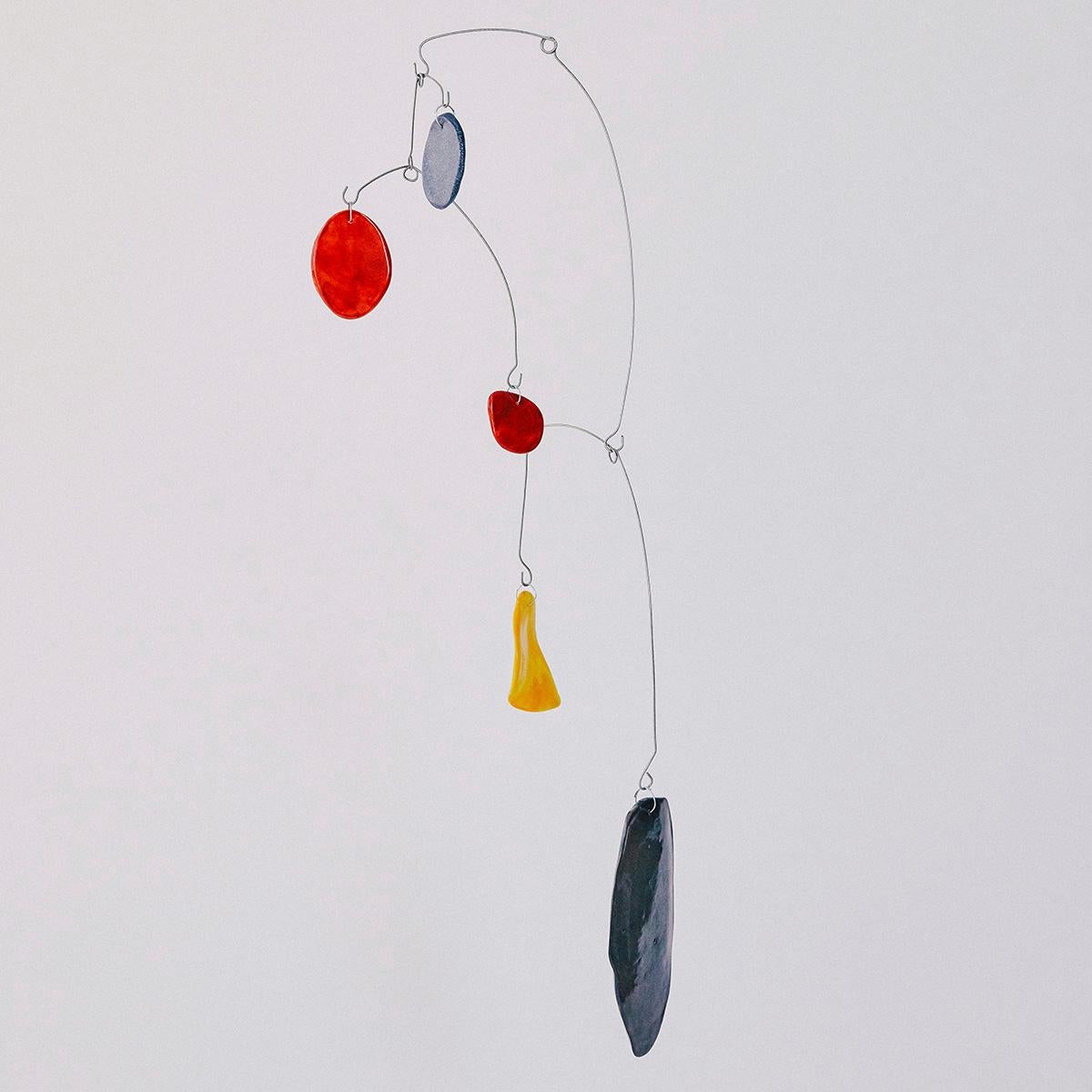 Composition IV - Abstract Mobile Sculpture, Kinetic, Ceramic, Alejandra Jaimes For Sale 5