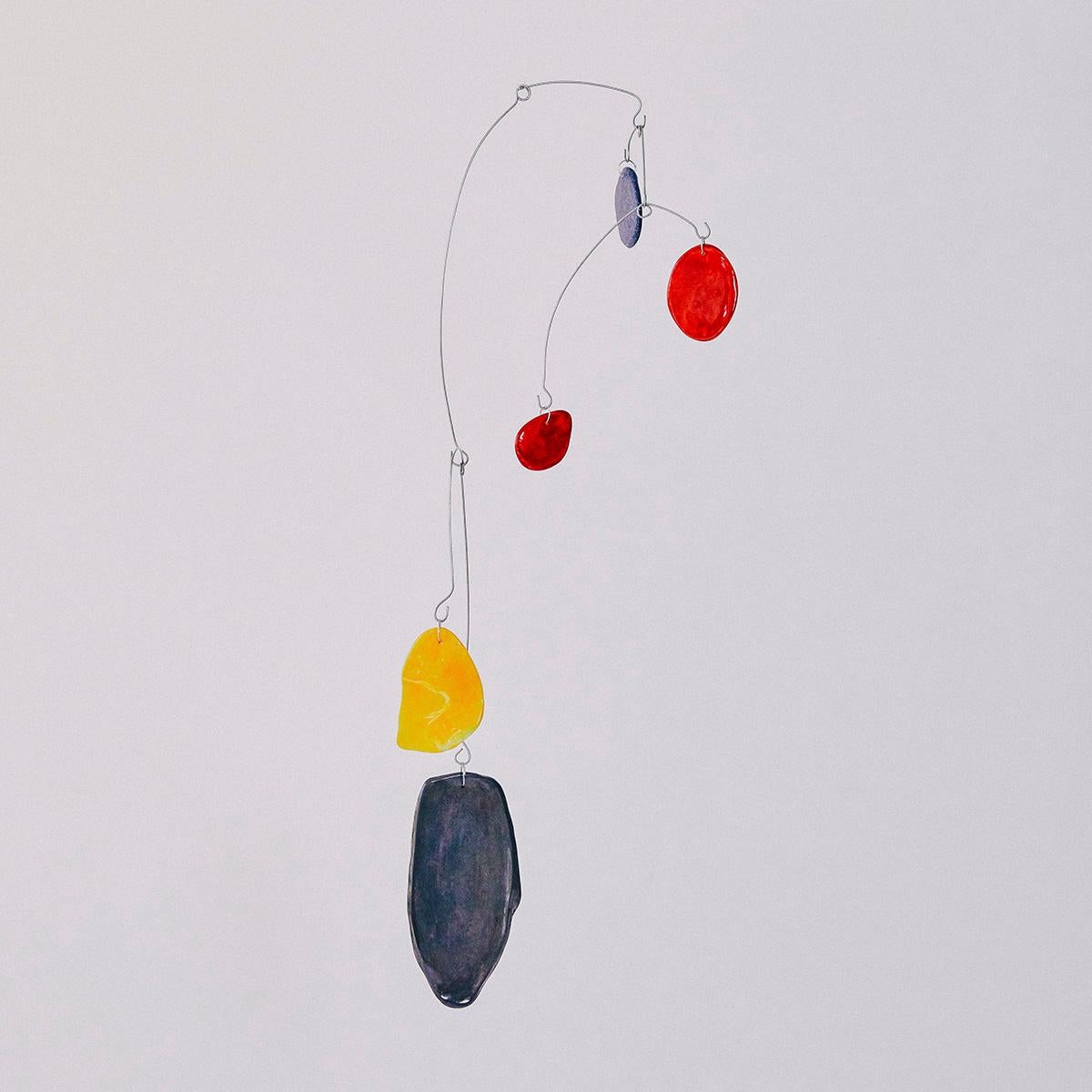 Composition IV - Abstract Mobile Sculpture, Kinetic, Ceramic, Alejandra Jaimes For Sale 6