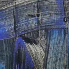 Blue Turquoise - Abstract Expressionist Painting, Art, Texture, Mercé Girona