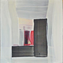 Interior - Abstract Expressionist Painting, Art, Black & White, Mercé Girona