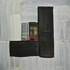 Interior Two - Abstract Expressionist Painting, Art, Black & White, Mercé Girona