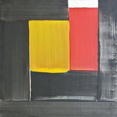 White Note - Abstract Expressionist Painting, Art, Black & White, Mercé Girona