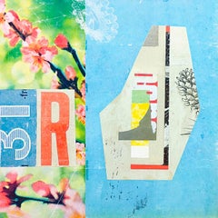 Blossom - Collage, Mixed Media, Flowers, Vintage, Contemporary, Art, Kareem Rizk