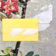 Red Hawthorn - Collage, Mixed Media, Flowers, Contemporary, Art, Kareem Rizk