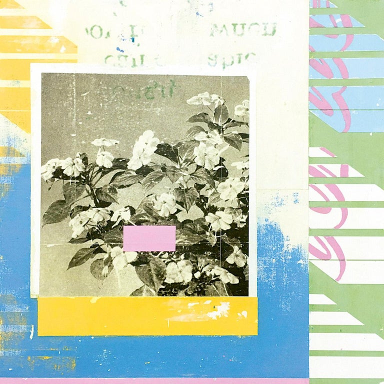 Impatiens -  Collage, Mixed Media, Flowers, Contemporary, Art, Kareem Rizk - Mixed Media Art by Kareem Rizk