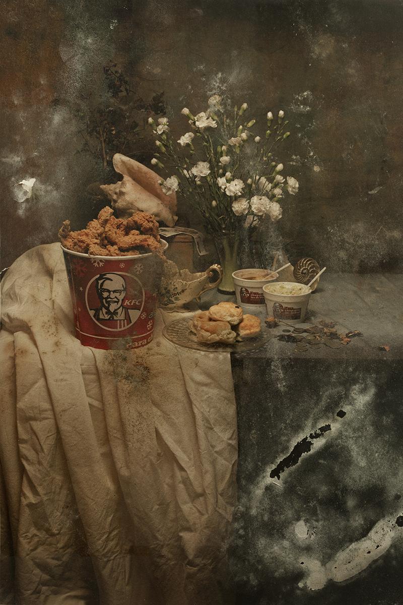 Aaron Álamo Still-Life Photograph - KFC II - Photography, Still Life, Baroque, Contemporary, Art, Food, Aaron Alamo