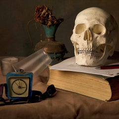 Skull I - Photography, Still Life, Baroque, Contemporary, Art, Time, Aaron Alamo