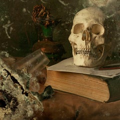 Skull II - Photography, Still Life, Baroque, Contemporary, Art, Aaron Alamo