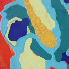 Self-Portrait As Painting - Abstract, Contemporary, Art, Red, Jordi Aguilar