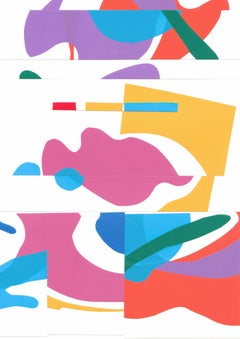 Deja Mar - Tropical Poem 2 - Collage, Colorful, Mixed Media, Contemporary, Art, Deja Mar Tropical Poem 2 - Collage, Colorful, Mixed Media, Contemporary, Art, Deja Mar