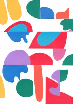 dejamar Tropical Poem 9 - Collage, Colorful, Mixed Media, Contemporary, Art, Deja Mar