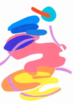 Mediterranean 3 - Collage, Colorful, Mixed Media, Contemporary, Art, Deja Mar
