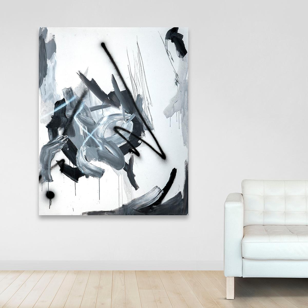 Auto V - Abstract Painting, Oil on Canvas, Contemporary, Art, Antonio Santafé im Angebot 3