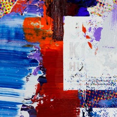 Readymade Painting 10 - Pop Art, Contemporary, Colorful, Blue, Peter Vahlefeld