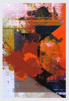 Readymade Painting 13 - Pop Art, Contemporary, Colorful, Orange, Peter Vahlefeld