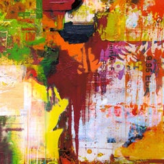 Readymade Painting 15 - Pop Art, Contemporary, Colorful, Orange, Peter Vahlefeld
