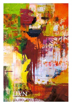 Readymade Painting 15 - Pop Art, Contemporary, Colorful, Orange, Peter Vahlefeld