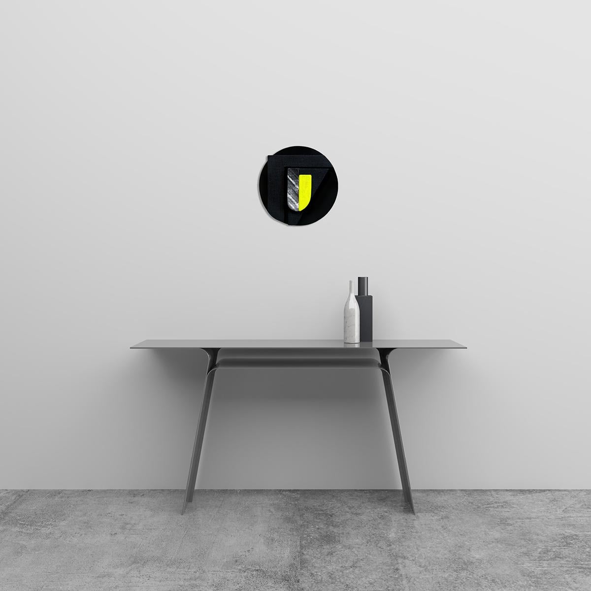 Untitled Black & Yellow - Abstract Painting, Sculpture, Minimal, Jaime Poblete For Sale 2