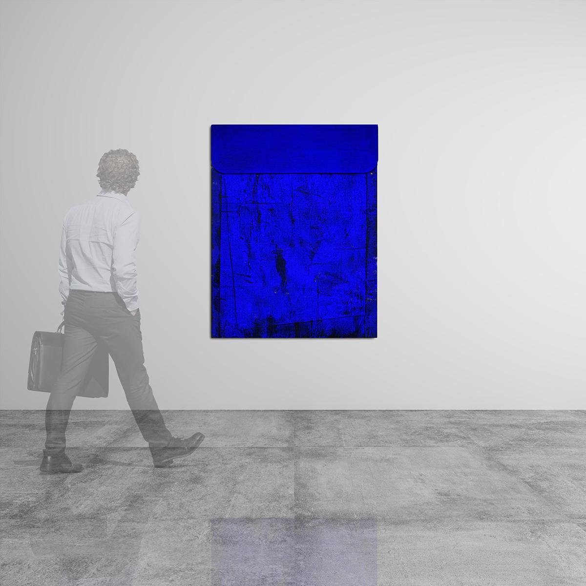 Untitled Blue - Abstract Painting, Sculpture, Minimalism, Art, Jaime Poblete For Sale 4