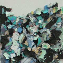 Landscape 2 - Abstract, Mixed Media, Painting, Art, Blue, Texture, Gerard Torres