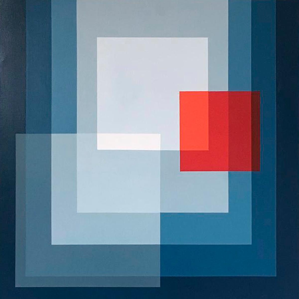 Díptico II - Abstrakte Geometrische Malerei, Zeitgenössisch, Kunst, Salvador Santos im Angebot 1
