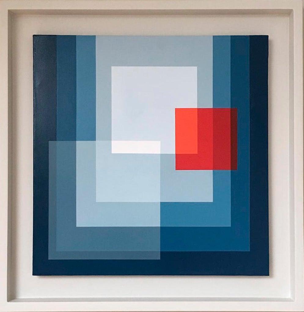 Inspired by art masters such a Kandinsky, Albers and Malevich, Salvador Santos oeuvre is a digital interpretation of colour and how it reacts and changes depending on the shape, size and composition. Through a clean and continuous brush stroke and a
