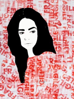 Fragile 2 - Mixed Media, Portrait, Fine Art, Contemporary, Art, Ramona Russu