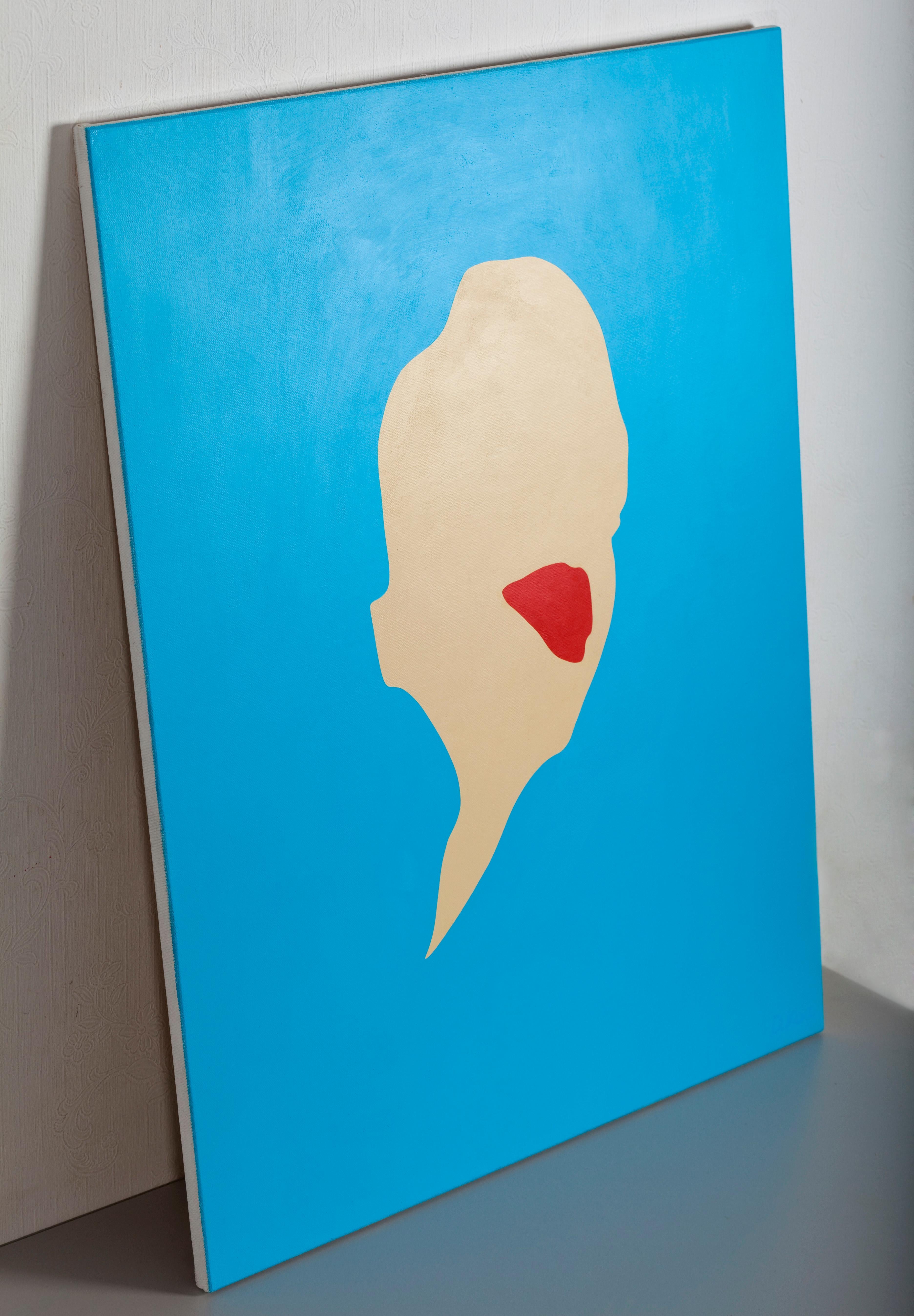 The red lips - Pop Painting, Acrylic on Canvas, Contemporary, Daniel Kozeletckiy im Angebot 2