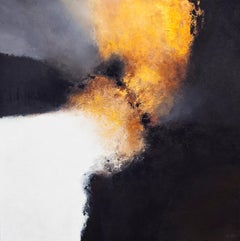 Gold & Black 8 - Abstract Painting, Contemporary, Art, Daniel Kozeletckiy