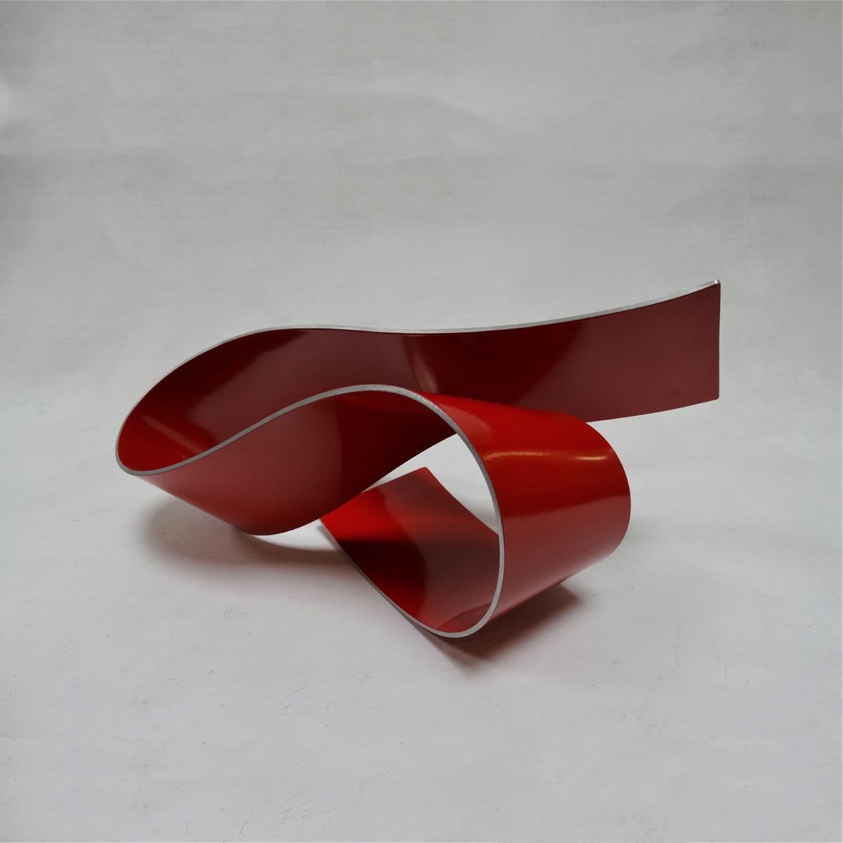 Línies 20 - Abstract, Outdoor Sculpture, Contemporary, Art, Red, Rafael Amorós im Angebot 1