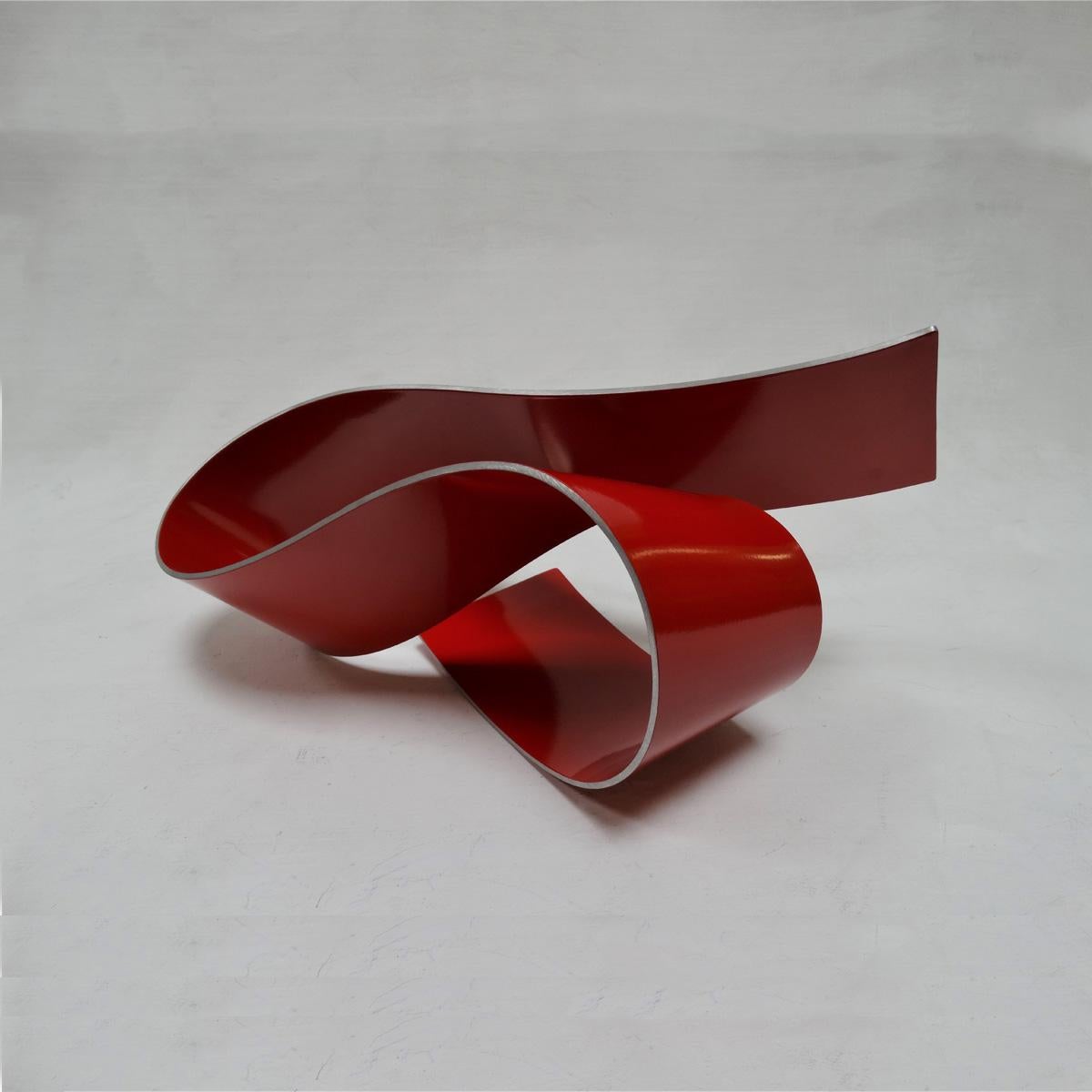 Línies 20 - Abstract, Outdoor Sculpture, Contemporary, Art, Red, Rafael Amorós im Angebot 2