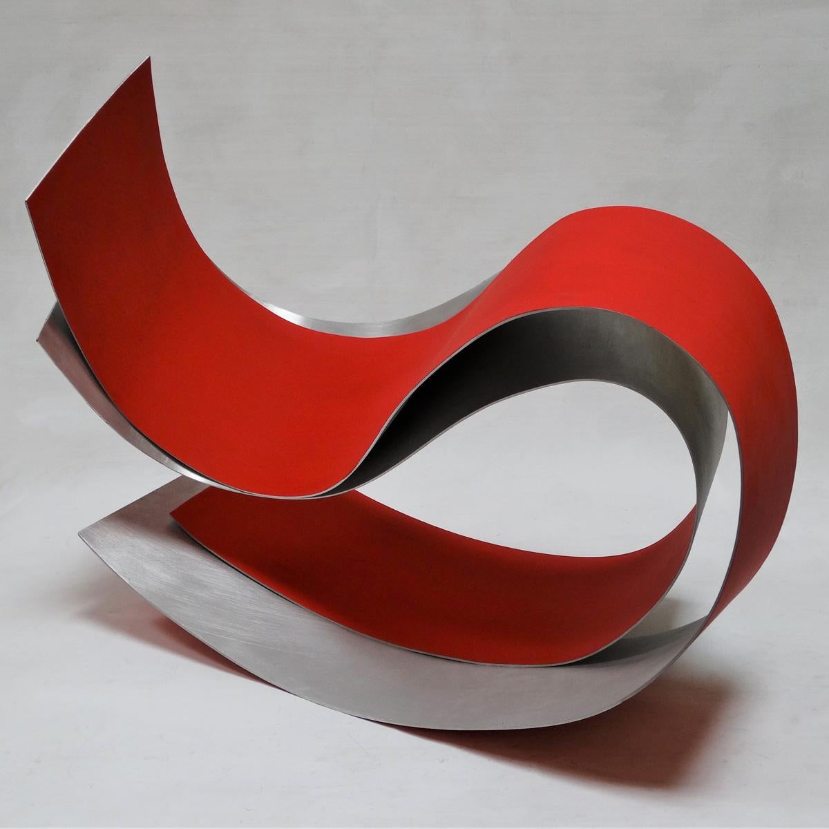 Acull 46 - Abstract, Outdoor Sculpture, Contemporary, Art, Red, Rafael Amorós For Sale 1