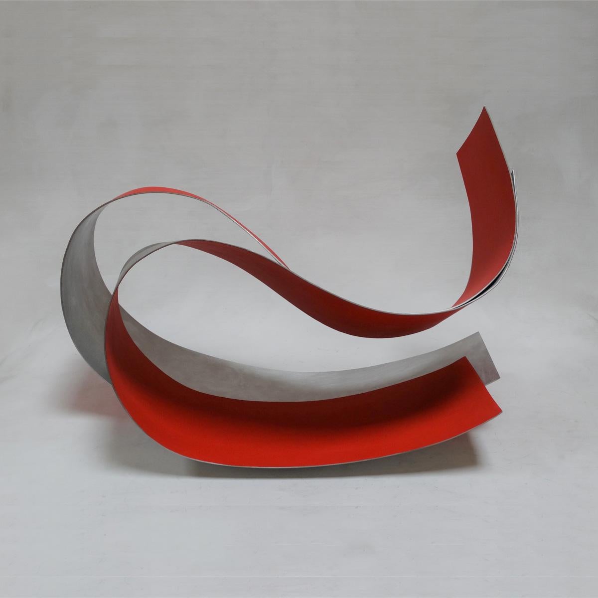 Acull 46 - Abstract, Outdoor Sculpture, Contemporary, Art, Red, Rafael Amorós For Sale 4