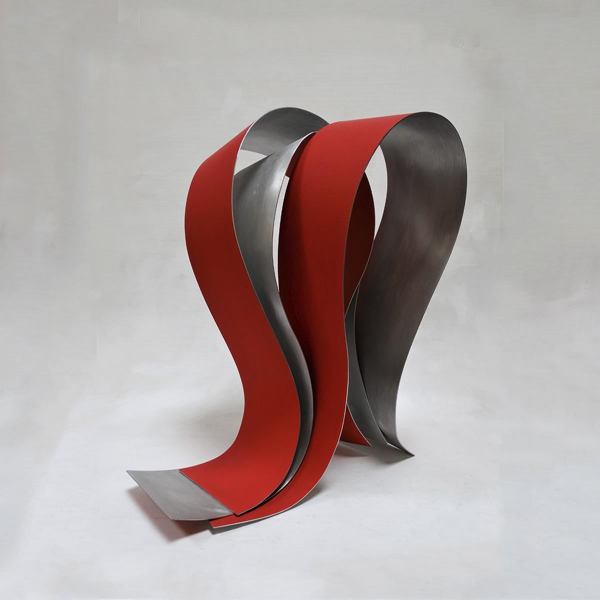 Acull 60 - Abstract, Outdoor Sculpture, Contemporary, Art, Red, Rafael Amorós For Sale 1