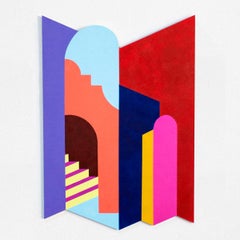 Laribal - Abstract Painting, Wall Sculpture, Contemporary Art, Marina Esmeraldo