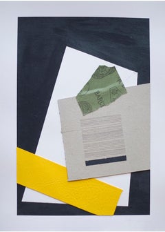 C6 - Abstract Painting, Mixed Media, Collage, Contemporary, Art, Jon Errazu