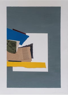 C18 - Abstract Painting, Mixed Media, Collage, Contemporary, Art, Jon Errazu
