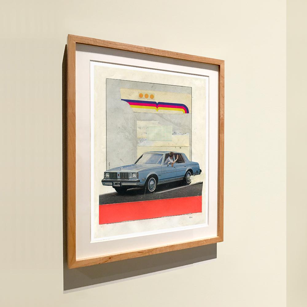 Goodbye - Collage, Mixed Media, Vintage, Contemporary, Car, Art, Kareem Rizk For Sale 4