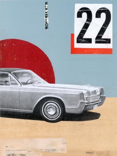 Lincoln nº4 - Collage, Mixed Media, Vintage, Contemporary, Car, Art, Kareem Rizk