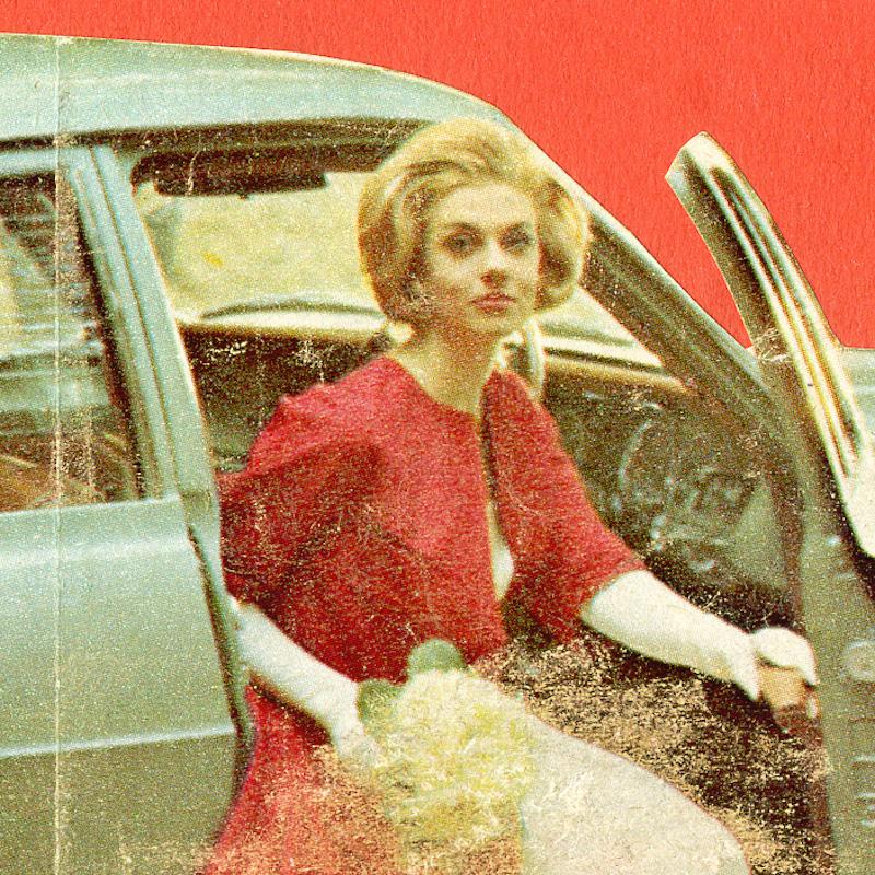 Buy a Dream - Collage, Mixed Media, Vintage, Contemporary, Car, Art, Kareem Rizk For Sale 1