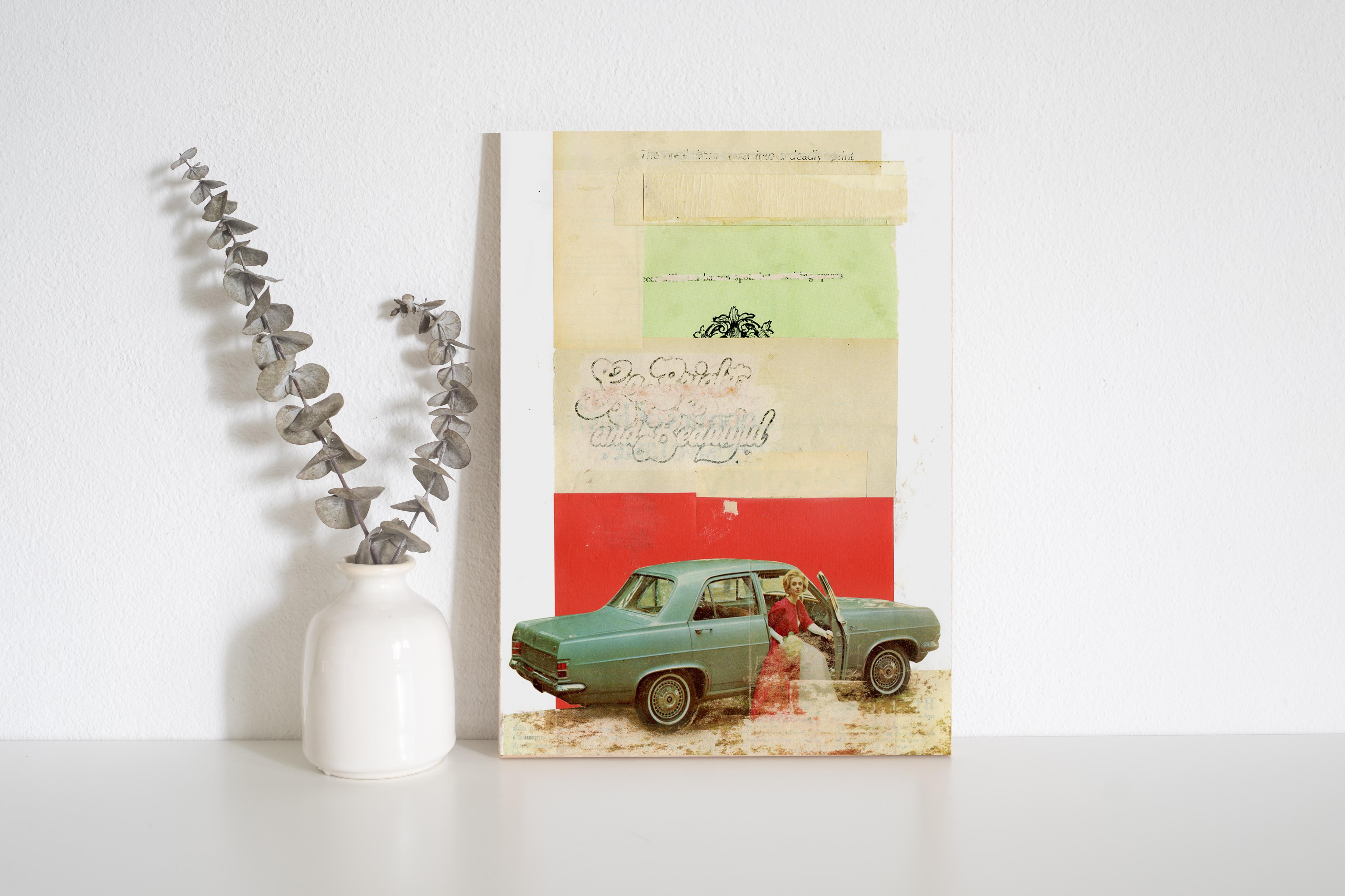 Buy a Dream - Collage, Mixed Media, Vintage, Contemporary, Car, Art, Kareem Rizk For Sale 3
