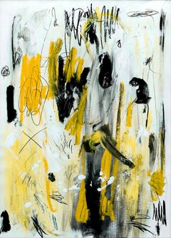 Hallazgo IV - Abstract Painting, Oil, Paper, Contemporary, Art, Antonio Santafé