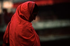 Red Sari - Fine Art Photography, Landscape, Contemporary, Art, Eduardo Rubio